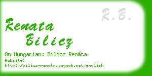 renata bilicz business card