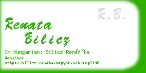 renata bilicz business card